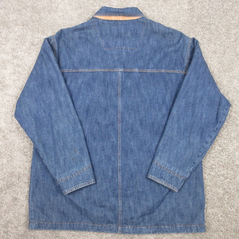 Vintage Territory Ahead Jacket Mens XL Blue Denim Lined Chore Coat Jean Workwear - Picture 5 of 9